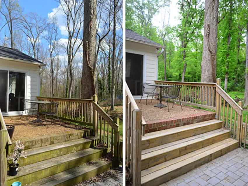 power-washing-a-deck